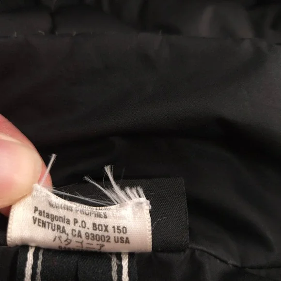 Patagonia Down With It Parka Jacket Womens L Black 600 Goose Down Puffer Outdoor